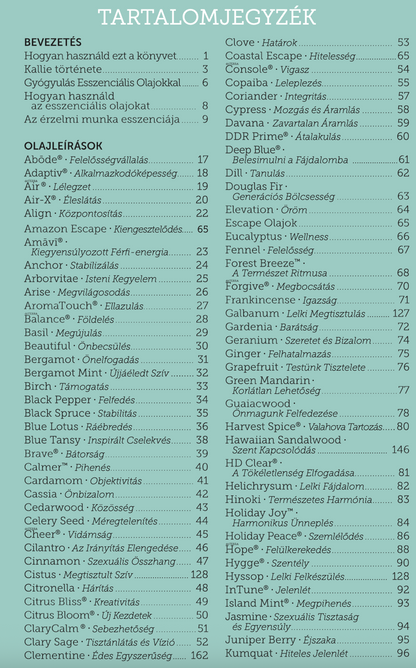 Tartalomjegyzek Esszencialis Erzelmeink 1